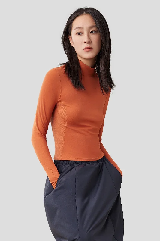 Women's Half Turtleneck Sports Long-Sleeve Shirt UPF50+