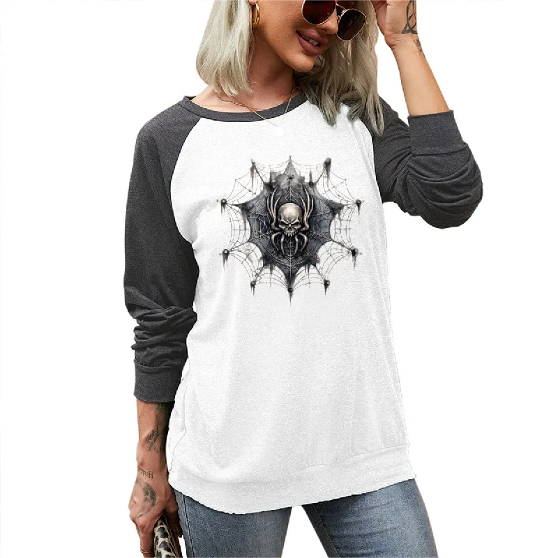 Tap Into Your Dark And Mysterious Side With Our Gothic Spiderweb Top.