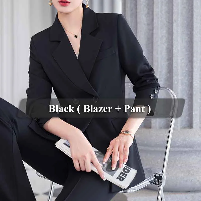 2 Piece Black Pant Suit