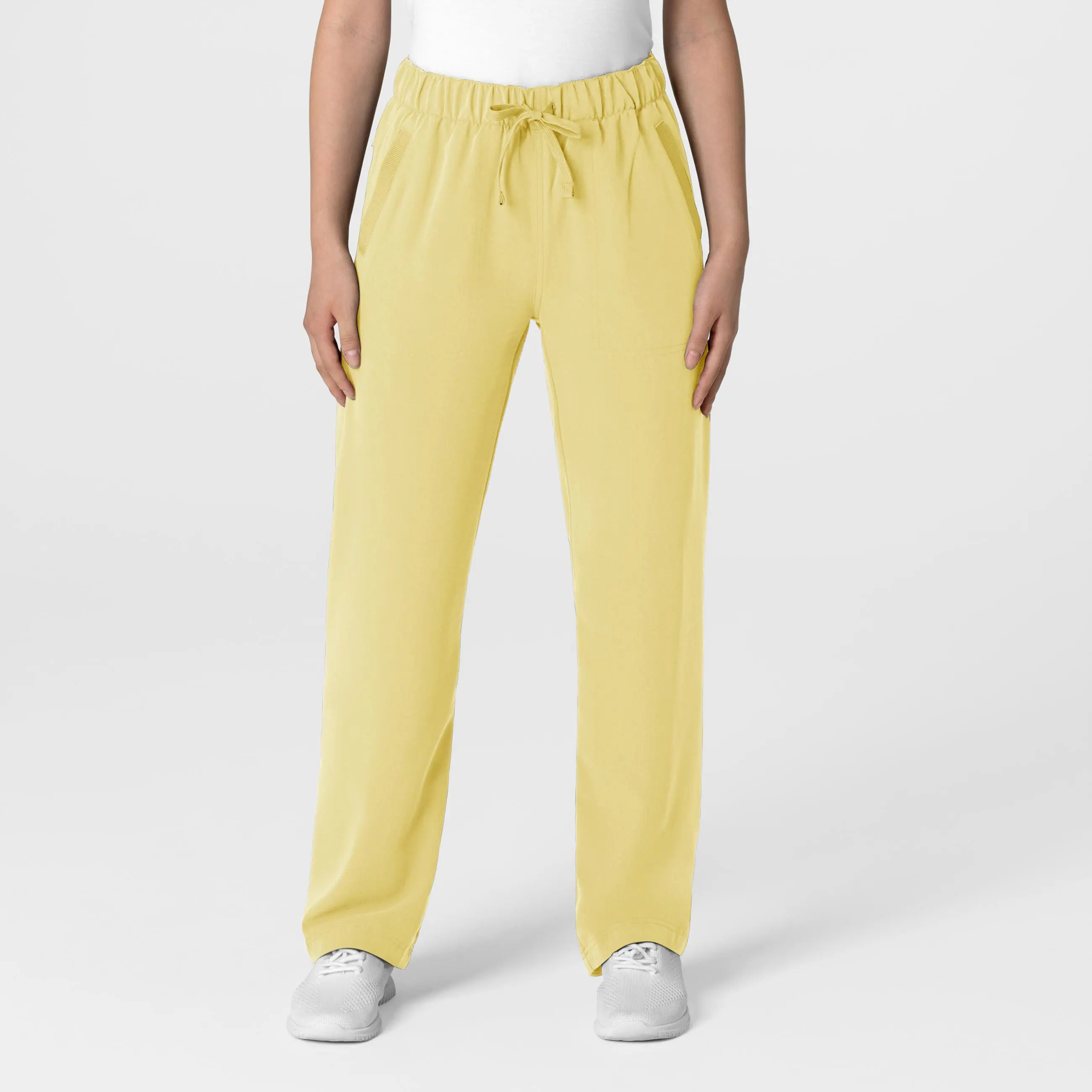 Wink Women's Stovepipe High-Low Hem Scrub Pant - Sunshine Yellow