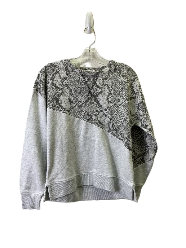 Sweatshirt Crewneck By Pink Rose In Snakeskin Print, Size: S