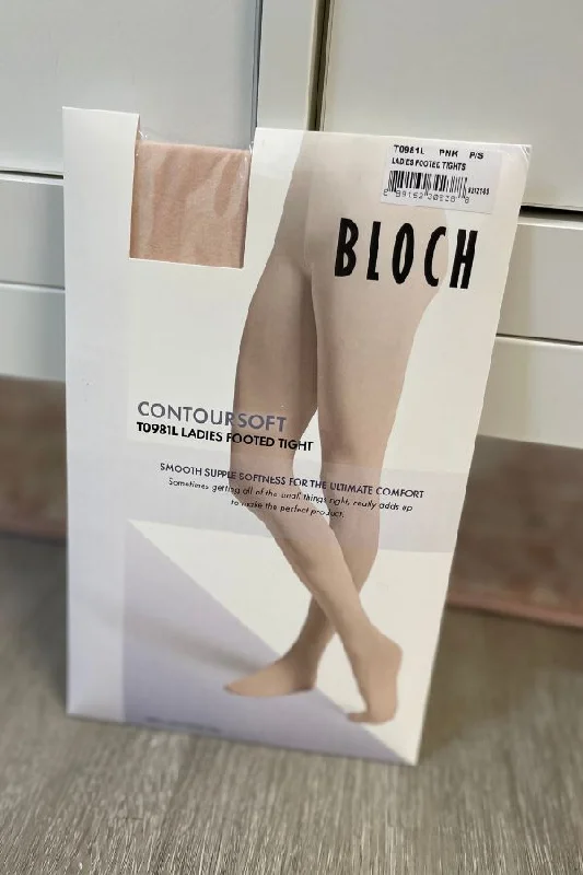 Ladies ContourSoft Footed Dance Tights - Pink