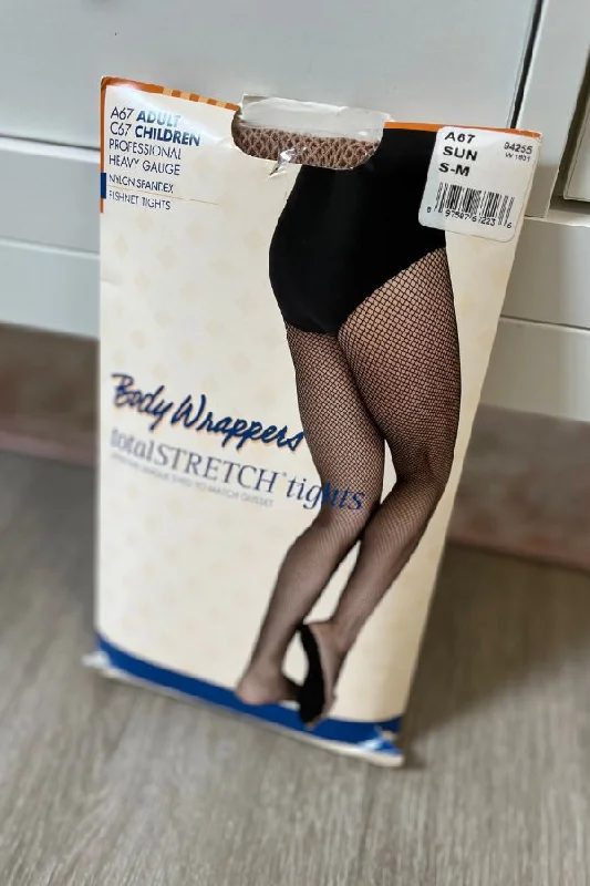 Adult TotalSTRETCH Professional Heavy Gauge Fishnet Tights - Suntan