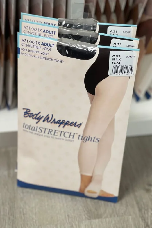 Adult TotalSTRETCH Convertible Dance Tights - Black